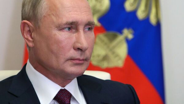 Tổng thống Nga V.Putin tham gia bài học mở toàn tiếng Nga Cần nhớ là phải biết - Sputnik Việt Nam