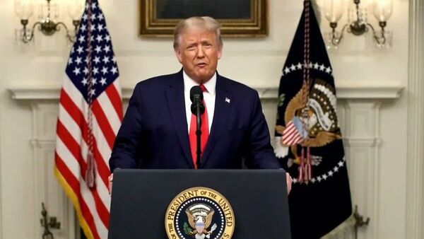 Tổng thống Mỹ Donald Trump phát biểu trước Đại hội đồng LHQ. Truyền khung phát sóng - Sputnik Việt Nam
