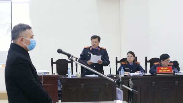 Đại diện Viện kiểm sát nhân dân TP. Hà Nội đề nghị mức án đối với các bị cáo. - Sputnik Việt Nam
