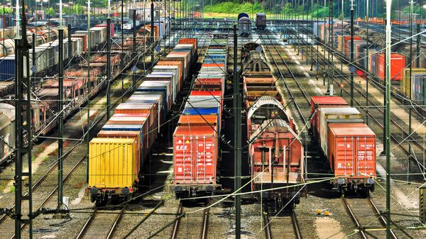 Vận chuyển container bằng đường sắt - Sputnik Việt Nam