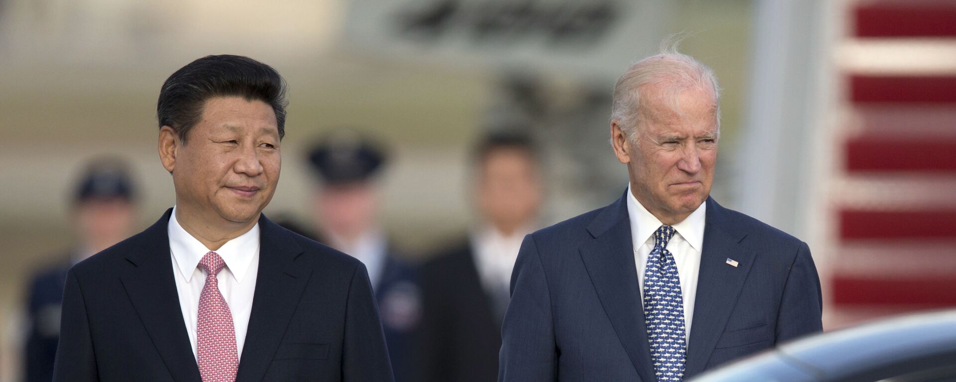 Chủ tịch nước Cộng hòa Nhân dân Trung Hoa Tập Cận Bình và Phó Tổng thống Hoa Kỳ Joe Biden tại Washington, năm 2015. - Sputnik Việt Nam, 1920, 21.09.2021