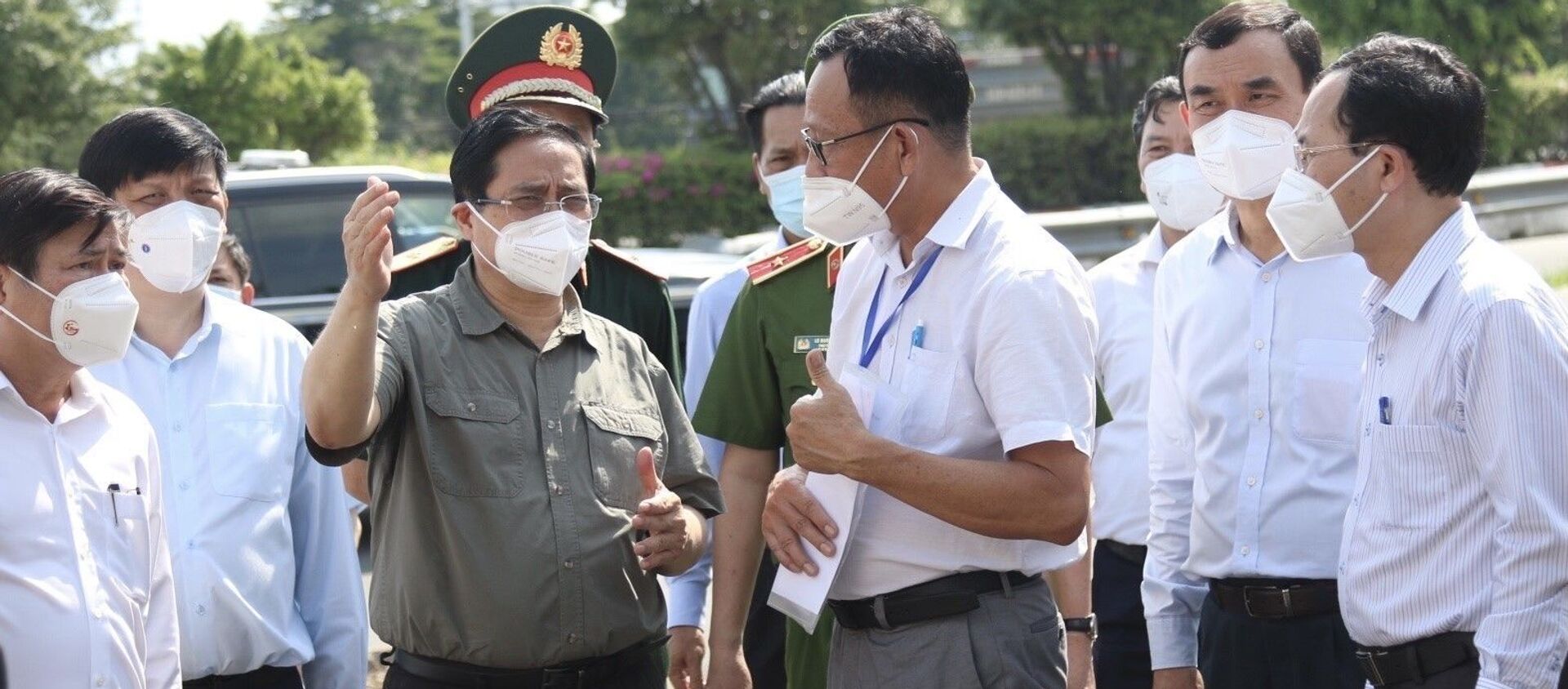 Thủ tướng Phạm Minh Chính kiểm tra công tác phòng, chống dịch COVID-19 tại TP. Hồ Chí Minh - Sputnik Việt Nam, 1920, 26.08.2021