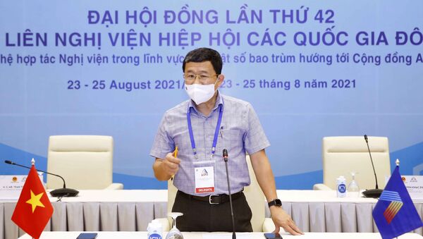 Chủ nhiệm Ủy ban Đối ngoại của Quốc hội Vũ Hải Hà phát biểu - Sputnik Việt Nam