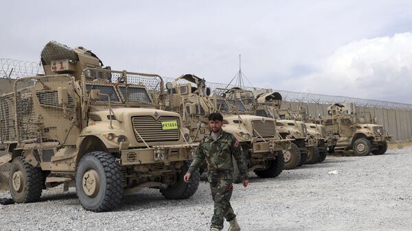 Xe bọc thép MRAP của Mỹ dựa trên Bagram ở Afghanistan - Sputnik Việt Nam