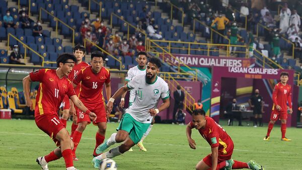 Trận mở màn AFC Asian Qualifiers - Road to Qatar, vòng loại thứ ba World Cup 2022 khu vực châu Á. - Sputnik Việt Nam