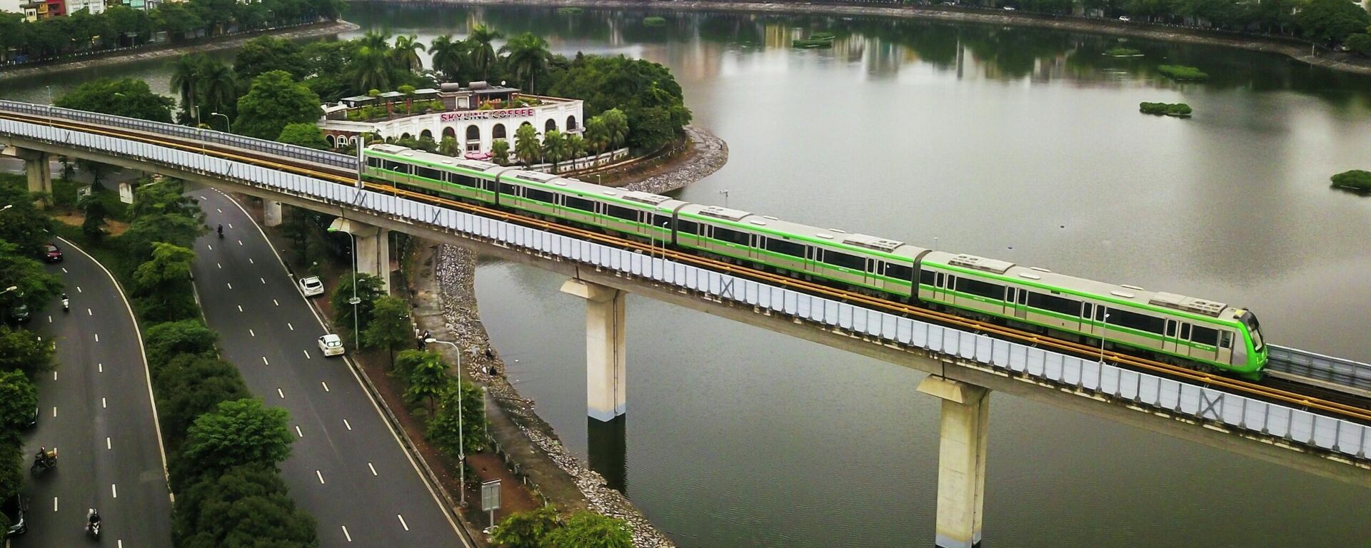 Đường sắt đô thị Cát Linh - Hà Đông có chiều dài tuyến đi trên cao là 13,5 km với 12 nhà ga.  - Sputnik Việt Nam, 1920, 10.11.2022