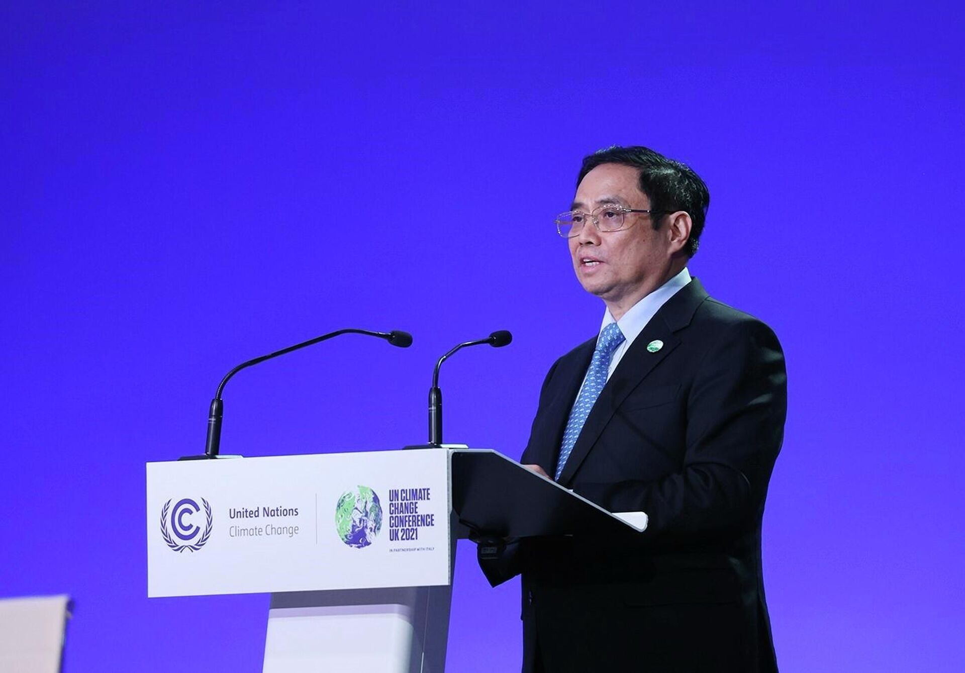 Thủ tướng Phạm Minh Chính phát biểu tại Hội nghị Thượng đỉnh khí hậu trong khuôn khổ Hội nghị lần thứ 26 các Bên tham gia Công ước khung của Liên hợp quốc về Biến đổi khí hậu (COP26) - Sputnik Việt Nam, 1920, 08.12.2021