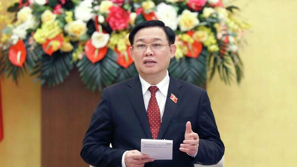 Chủ tịch Quốc hội Vương Đình Huệ chủ trì Hội nghị triển khai thực hiện chương trình giám sát của Quốc hội năm 2022 - Sputnik Việt Nam