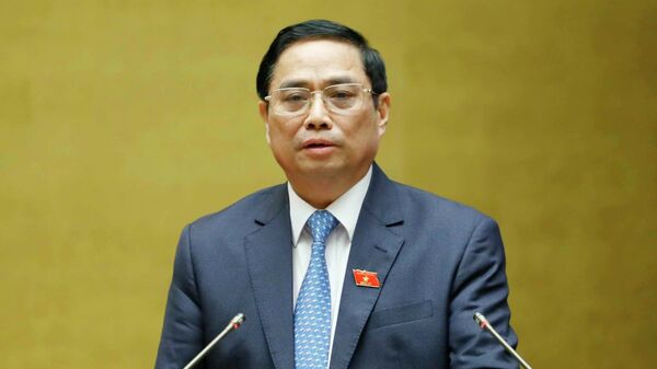 Kỳ họp thứ hai, Quốc hội khóa XV: Thủ tướng Phạm Minh Chính trả lời chất vấn - Sputnik Việt Nam