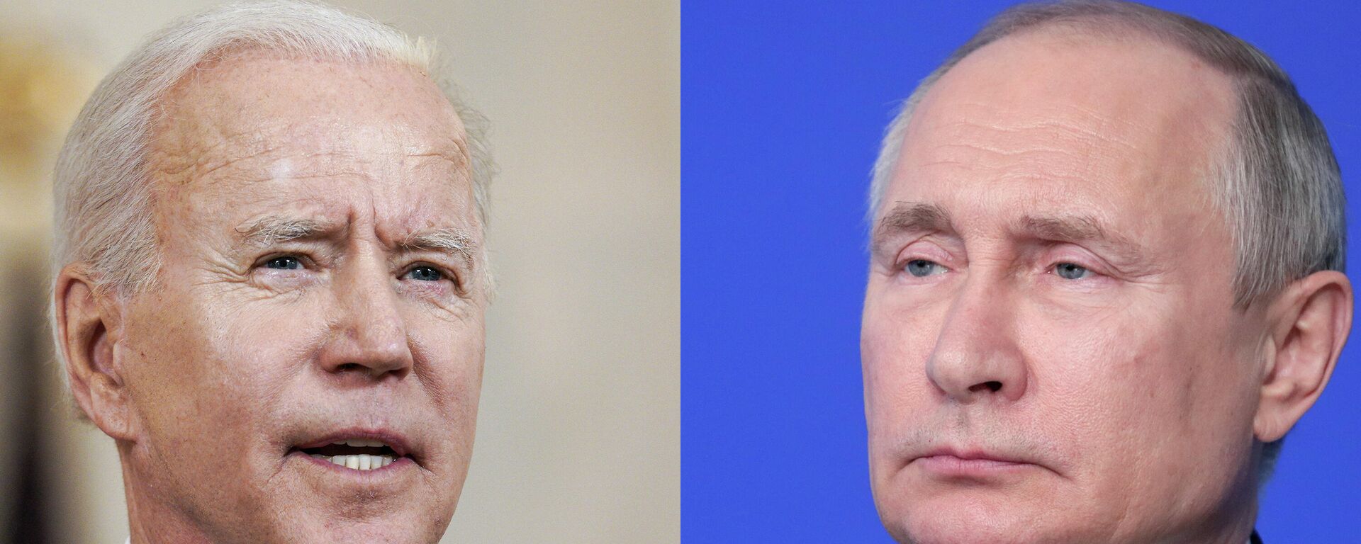 Tổng thống Nga Vladimir Putin và Tổng thống  Hoa Kỳ Joe Biden - Sputnik Việt Nam, 1920, 08.12.2021