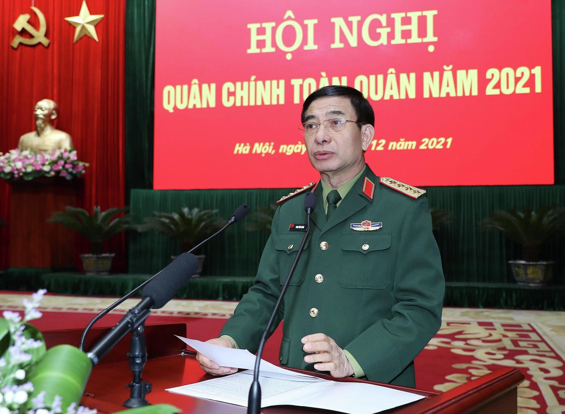 Đại tướng Phan Văn Giang, Bộ trưởng Bộ Quốc phòng phát biểu - Sputnik Việt Nam, 1920, 23.12.2021