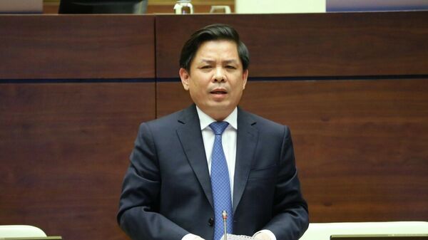 Bộ trưởng Bộ Giao thông vận tải Nguyễn Văn Thể phát biểu giải trình, làm rõ một số vấn đề đại biểu Quốc hội nêu - Sputnik Việt Nam