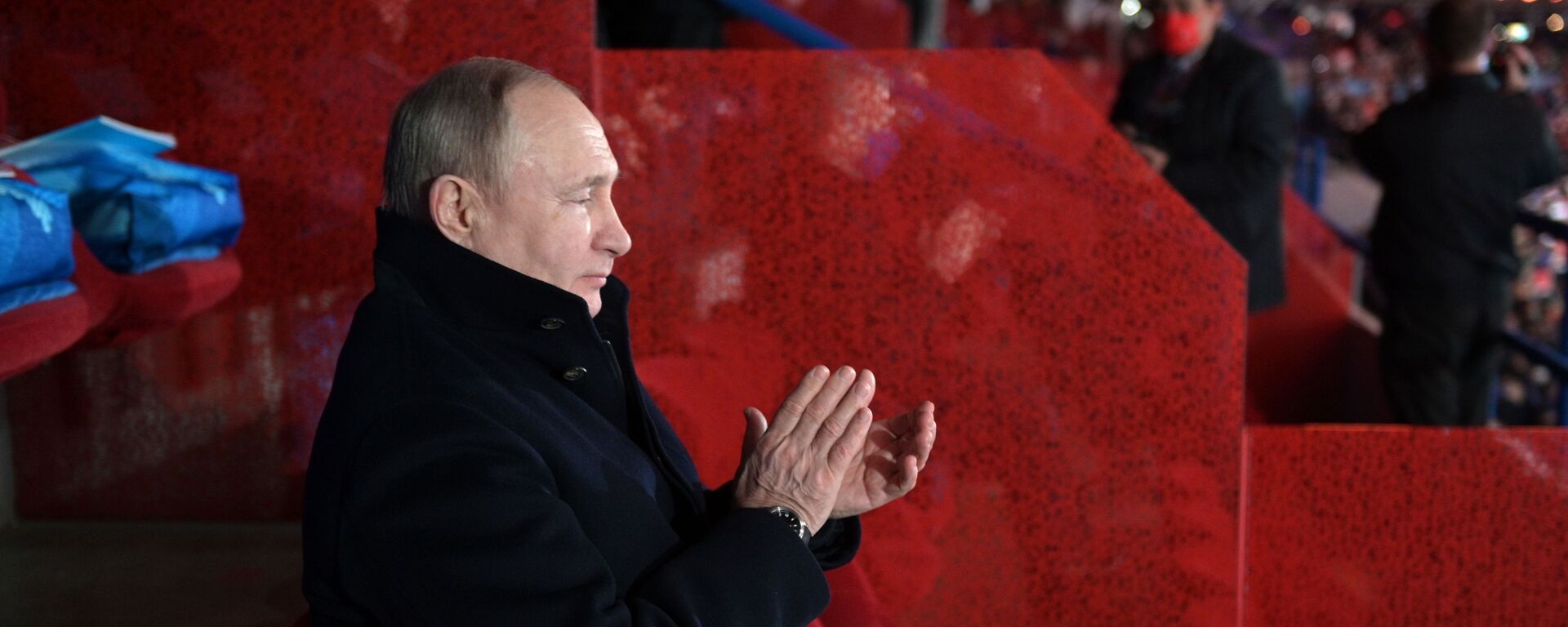 Tổng thống Nga Vladimir Putin dự lễ khai mạc Thế vận hội Olympic mùa đông lần thứ XXIV tại sân vận động Tổ chim ở Bắc Kinh - Sputnik Việt Nam, 1920, 05.02.2022