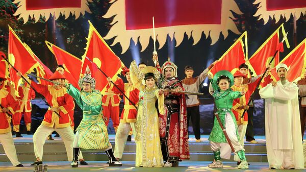 Chương trình sân khấu hoá kỷ niệm 233 năm chiến thắng Đống Đa lịch sử (1789-2022) tại TP. HCM - Sputnik Việt Nam