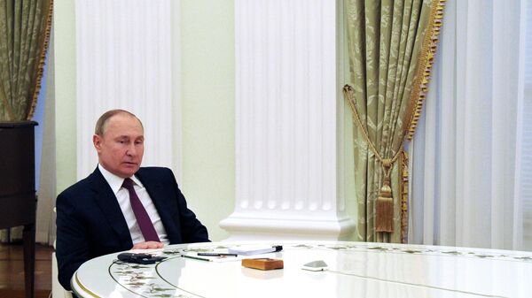 Tổng thống Nga Vladimir Putin gặp Thủ tướng Đức O. Scholz - Sputnik Việt Nam