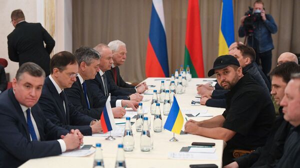 Đàm phán giữa hai phái đoàn Nga và Ukraina - Sputnik Việt Nam