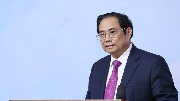 Thu tướng Phạm Minh Chính phát biểu chỉ đạo hội nghị - Sputnik Việt Nam