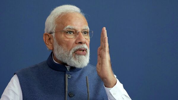 Thủ tướng Ấn Độ Narendra Modi trong chuyến thăm Đức - Sputnik Việt Nam