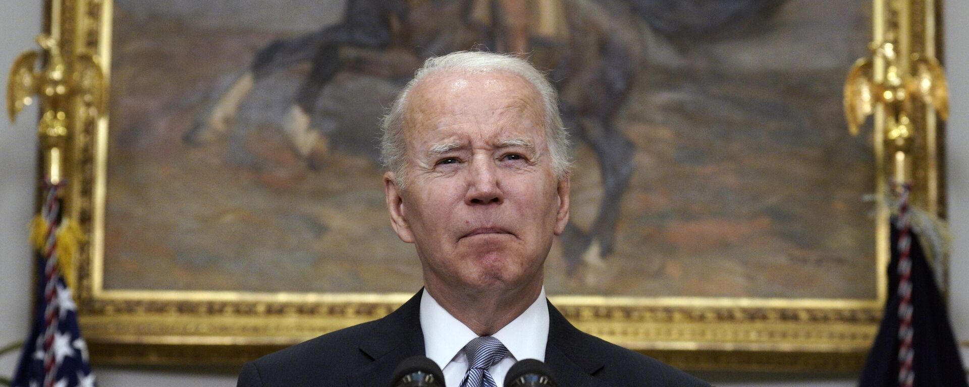 Tổng thống Mỹ Joe Biden phát biểu về tình hình Ukraina tại Nhà Trắng - Sputnik Việt Nam, 1920, 25.05.2022