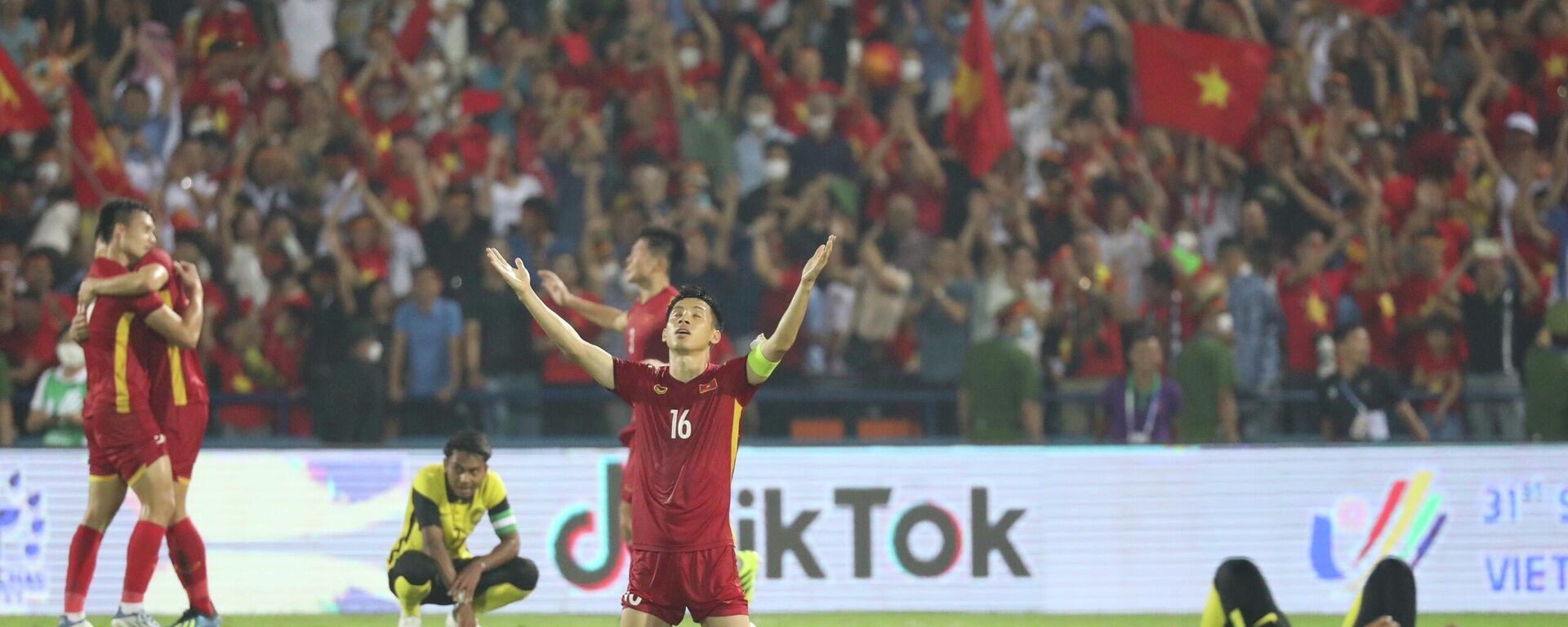 U23 Việt Nam lọt vào trận chung kết Bóng đá nam SEA Games 31 sau 120 phút nghẹt thở - Sputnik Việt Nam, 1920, 20.05.2022