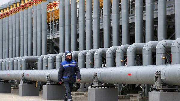 Trạm nén khí Russkaya, bộ phận của hệ thống đường ống dẫn khí nhằm đảm bảo nguồn cung cấp khí đốt cho Dòng chảy Thổ Nhĩ Kỳ. - Sputnik Việt Nam
