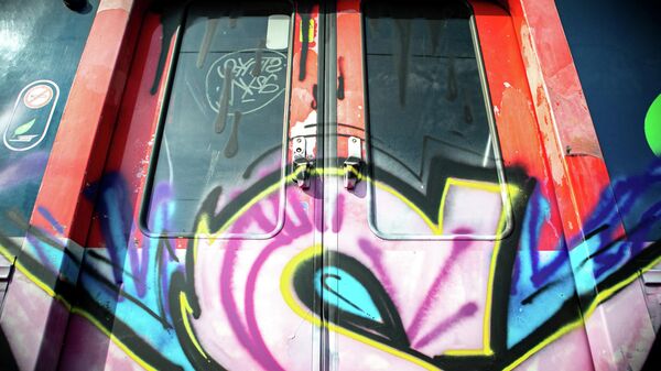 Graffiti trên toa tàu. Lưu trữ. - Sputnik Việt Nam