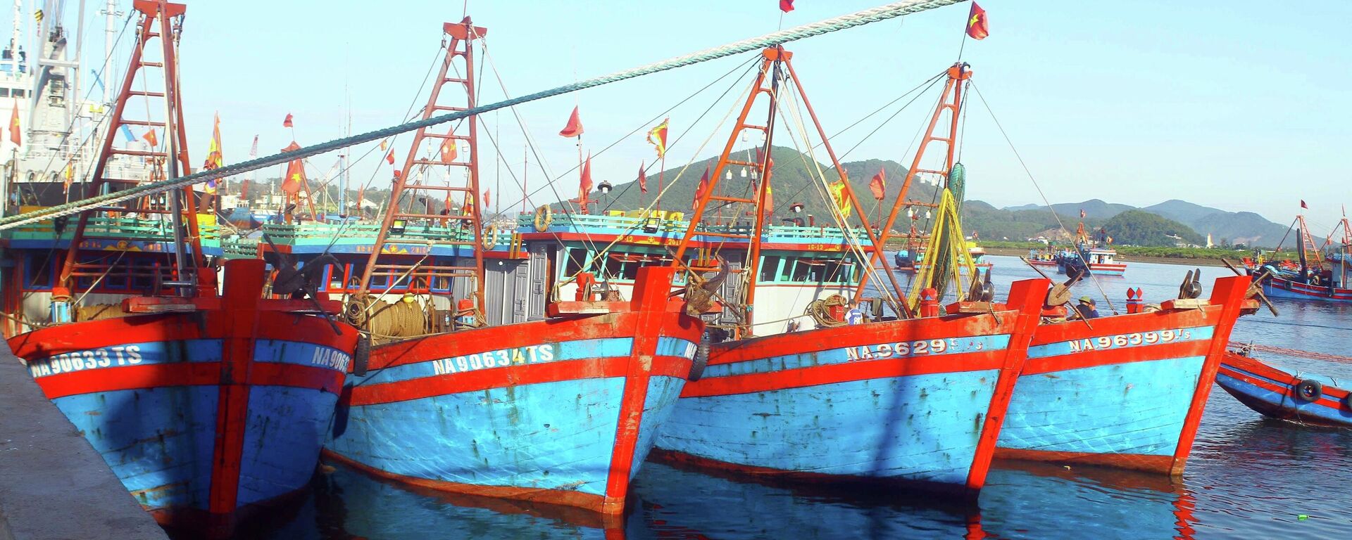 Do giá xăng dầu tăng cao dẫn đến khoảng 40-50 % tàu cá phải nằm bờ. - Sputnik Việt Nam, 1920, 01.07.2022