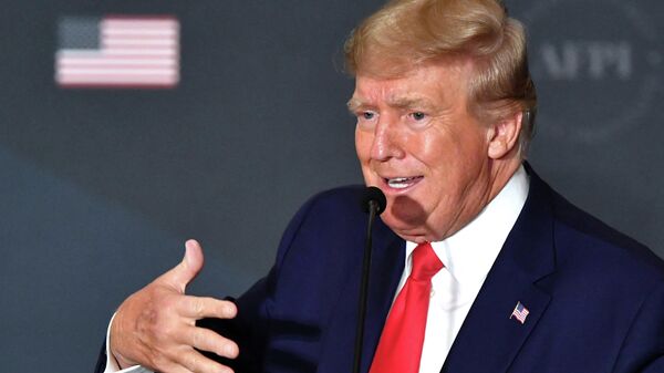 Cựu Tổng thống Mỹ Donald Trump phát biểu tại Washington - Sputnik Việt Nam