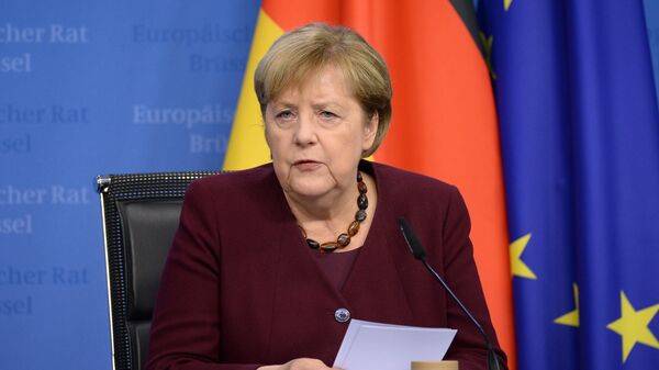 Thủ tướng Liên bang Đức Angela Merkel tại hội nghị thượng đỉnh EU ở Brussels - Sputnik Việt Nam