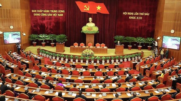 Bế mạc Hội nghị lần thứ sáu Ban Chấp hành Trung ương Đảng Cộng sản Việt Nam khóa XIII  - Sputnik Việt Nam
