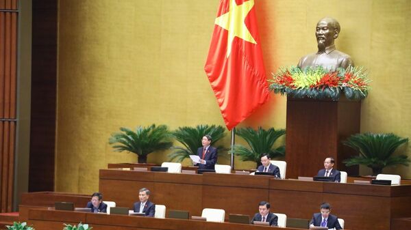 Phó Chủ tịch Quốc hội Nguyễn Đức Hải điều hành nội dung phiên họp - Sputnik Việt Nam