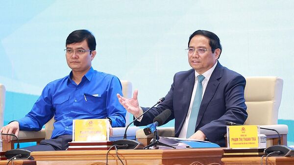 Thủ tướng Phạm Minh Chính đối thoại với thanh niên - Sputnik Việt Nam