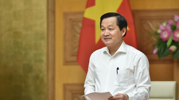 Phó Thủ tướng Lê Minh Khái chủ trì cuộc họp Ban Chỉ đạo điều hành giá về công tác điều hành giá quý I/2023 và định hướng công tác điều hành giá những tháng còn lại năm 2023.  - Sputnik Việt Nam