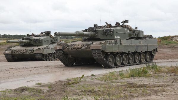 Xe tăng Đức Leopard 2 A4M được cung cấp cho Ukraina - Sputnik Việt Nam