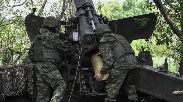 Pháo binh Nga phá hủy pháo tự hành Ukraina ở hướng Zaporozhye - Sputnik Việt Nam