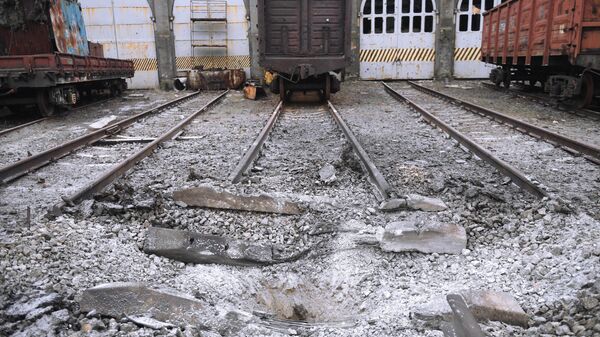 Hậu quả của vụ pháo kích của quân đội Ukrainа vào nhà ga đường sắt Ilovaisk - Sputnik Việt Nam