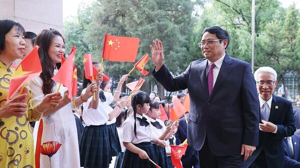 Thủ tướng Phạm Minh Chính gặp cộng đồng người Việt Nam tại Trung Quốc - Sputnik Việt Nam