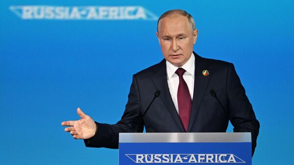 Tổng thống Nga Vladimir Putin tham dự Diễn đàn Nga-Châu Phi - Sputnik Việt Nam