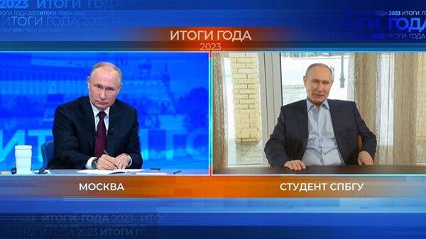 Video: Tổng thống Putin giao lưu với bản thể kép của ông trong chương trình trực tuyến - Sputnik Việt Nam