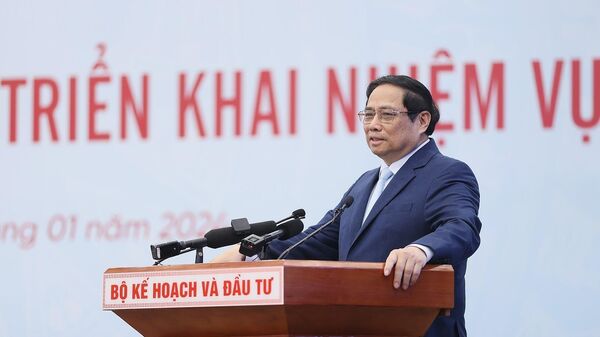 Thủ tướng Phạm Minh Chính phát biểu chỉ đạo - Sputnik Việt Nam
