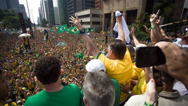 Cựu Tổng thống Brazil Jair Bolsonaro tập hợp hàng nghìn người ở Sao Paulo - Sputnik Việt Nam