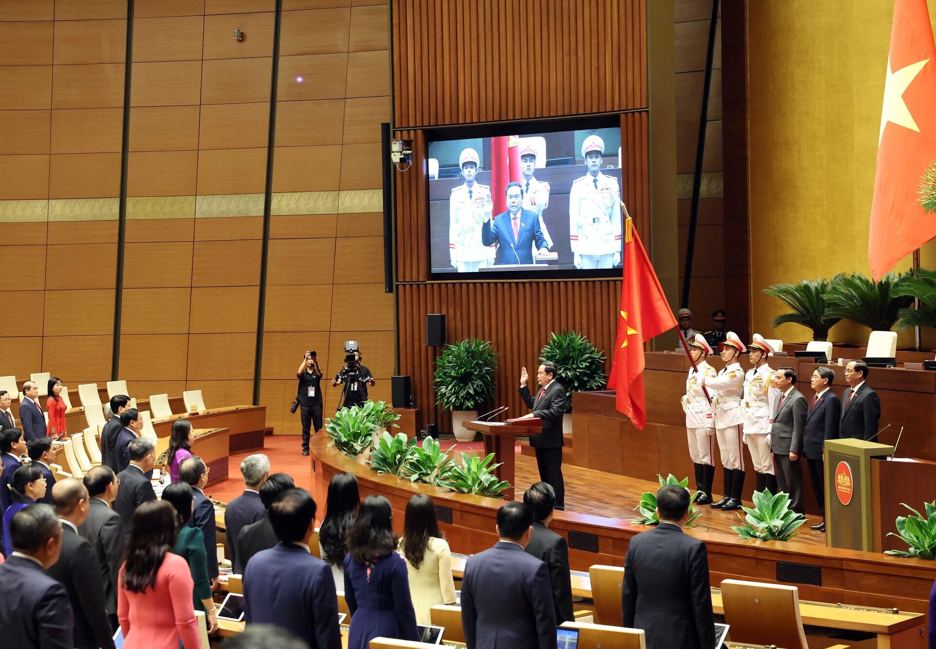 Lễ tuyên thệ của Chủ tịch Quốc hội Trần Thanh Mẫn. - Sputnik Việt Nam, 1920, 20.05.2024