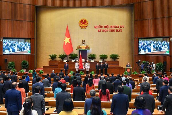 Chủ tịch nước mới đắc cử của Việt Nam, Đại tướng Tô Lâm, tuyên thệ trung thành với nhân dân - Sputnik Việt Nam