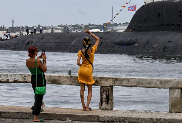 Tàu ngầm hạt nhân Nga &quot;Kazan&quot; thăm chính thức Havana - Sputnik Việt Nam