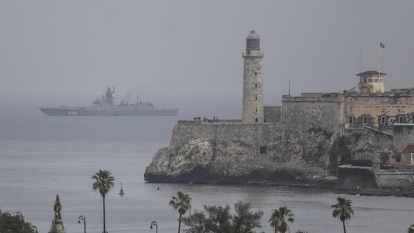 Tàu khu trục Đô đốc Gorshkov đến Havana trong chuyến thăm chính thức - Sputnik Việt Nam