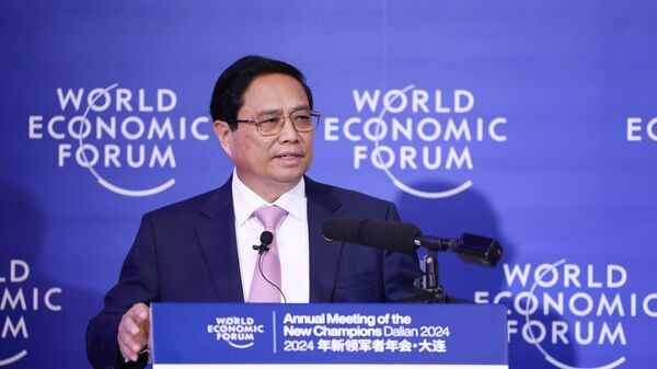 Thủ tướng Phạm Minh Chính đối thoại với lãnh đạo các tập đoàn lớn của WEF - Sputnik Việt Nam