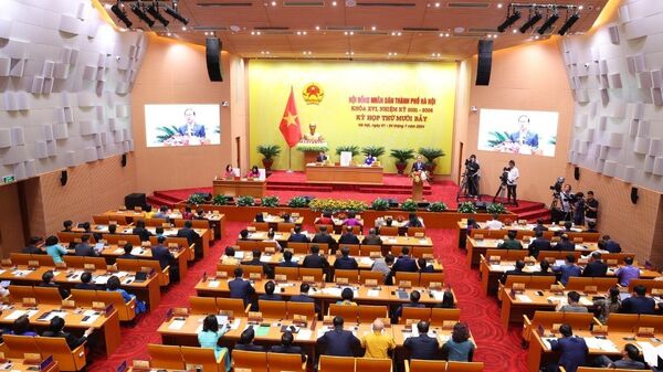 Khai mạc kỳ họp thứ mười bảy HĐND thành phố Hà Nội khóa XVI - Sputnik Việt Nam