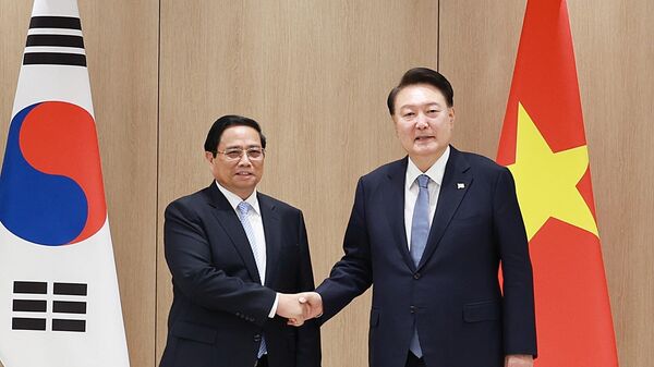Thủ tướng Phạm Minh Chính hội kiến Tổng thống Hàn Quốc Yoon Suk Yeol - Sputnik Việt Nam