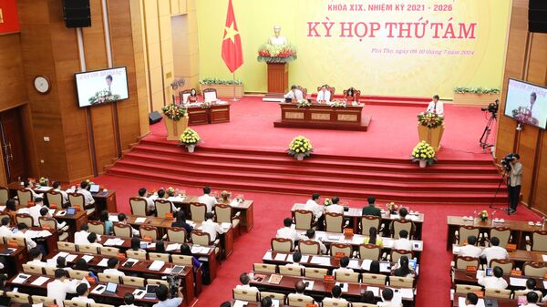 Khai mạc kỳ họp thứ 8, HĐND tỉnh Phú Thọ khóa XIX - Sputnik Việt Nam