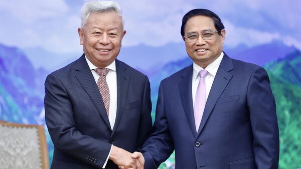 Thủ tướng Phạm Minh Chính tiếp Chủ tịch Ngân hàng Đầu tư Cơ sở hạ tầng Châu Á  - Sputnik Việt Nam